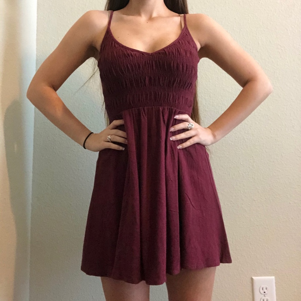 Maroon L.A. Hearts Dress